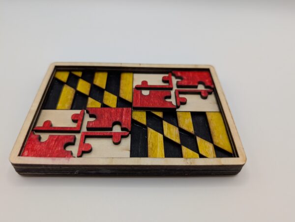 Maryland Flag Magnet (Multi-Layered) - Image 7