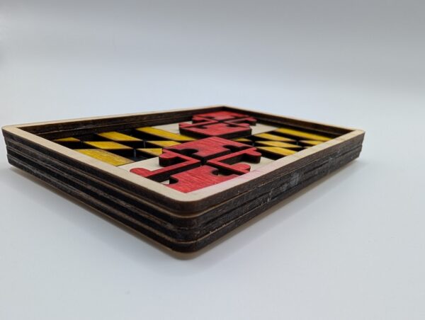 Maryland Flag Magnet (Multi-Layered) - Image 6