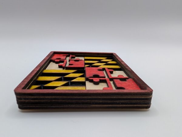 Maryland Flag Magnet (Multi-Layered) - Image 2