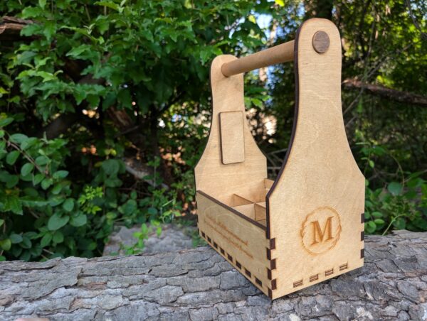 Personalized Beer Caddy with Bottle Opener - Image 2