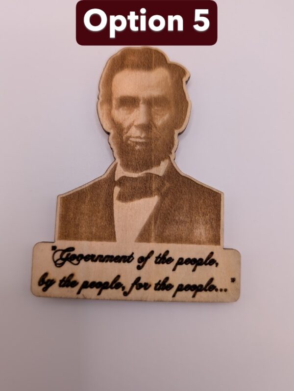 Gettysburg, PA Magnet with Abraham Lincoln (Option 5)