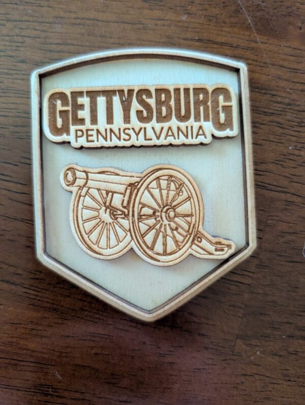 Raised Gettysburg Civil War Magnet