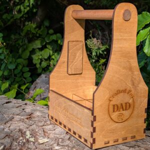 Personalized Beer Caddy with Bottle Opener