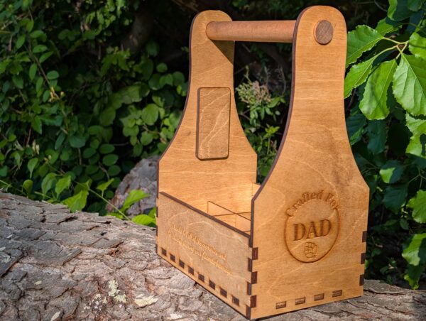 Personalized Beer Caddy with Bottle Opener