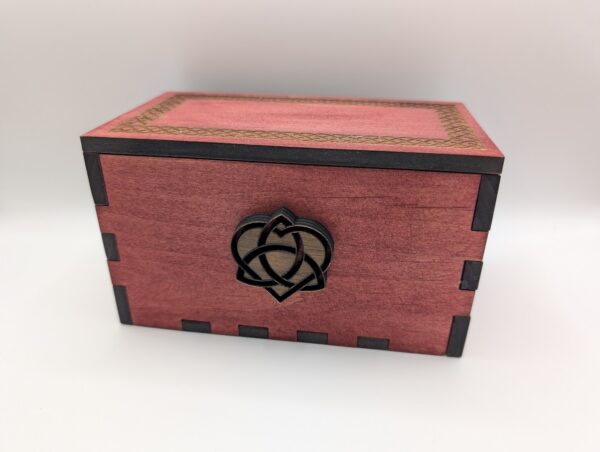 Celtic Knot Wooden Box | Celtic Knot and Heart - Image 3