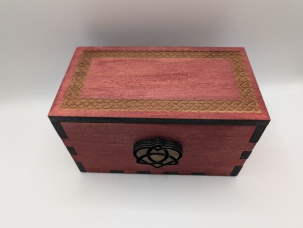 Celtic Knot Wooden Box | Celtic Knot and Heart - Image 4