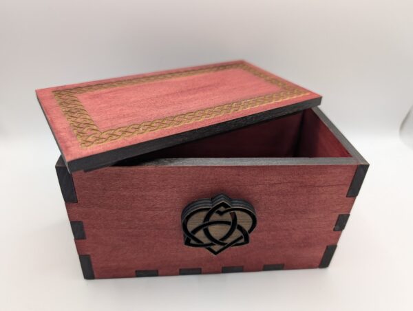 Celtic Knot Wooden Box | Celtic Knot and Heart - Image 5
