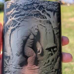 Sasquatch Themed Flask