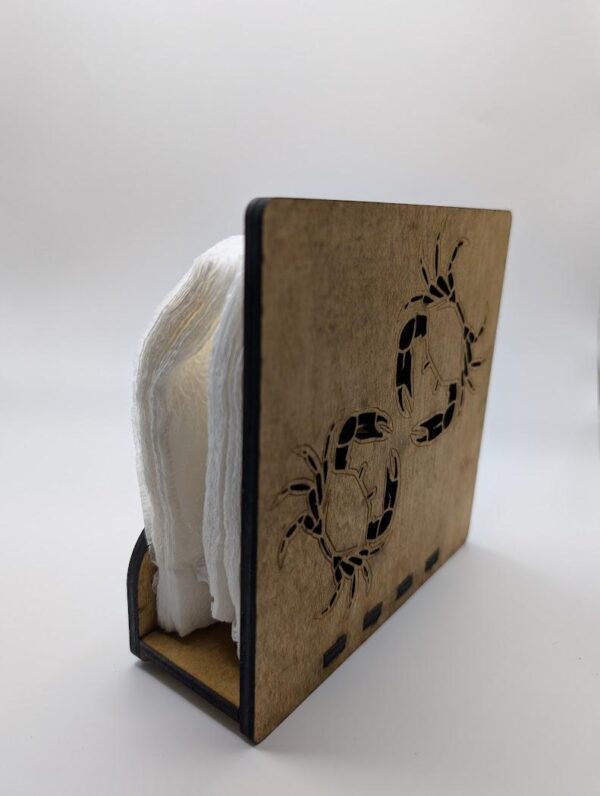 Maryland Crab and Flag Napkin Holder | Wooden Napkin Holder | Gift for Marylander - Image 5