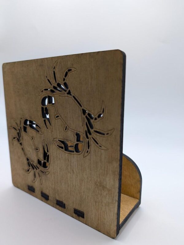 Maryland Crab and Flag Napkin Holder | Wooden Napkin Holder | Gift for Marylander - Image 8