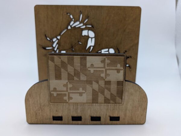 Maryland Crab and Flag Napkin Holder | Wooden Napkin Holder | Gift for Marylander - Image 6